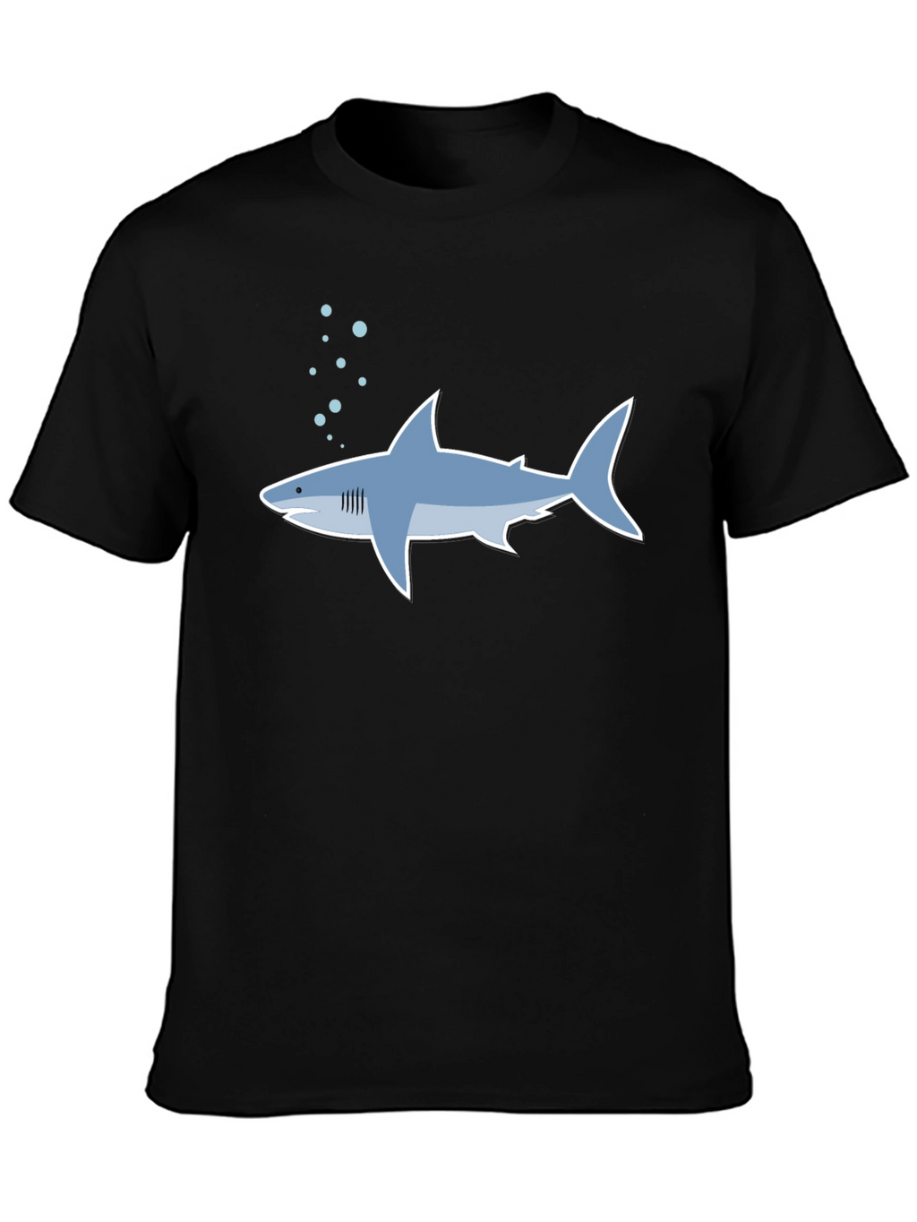 Shark Graphic Tee - Stylish Mens Black T-Shirt