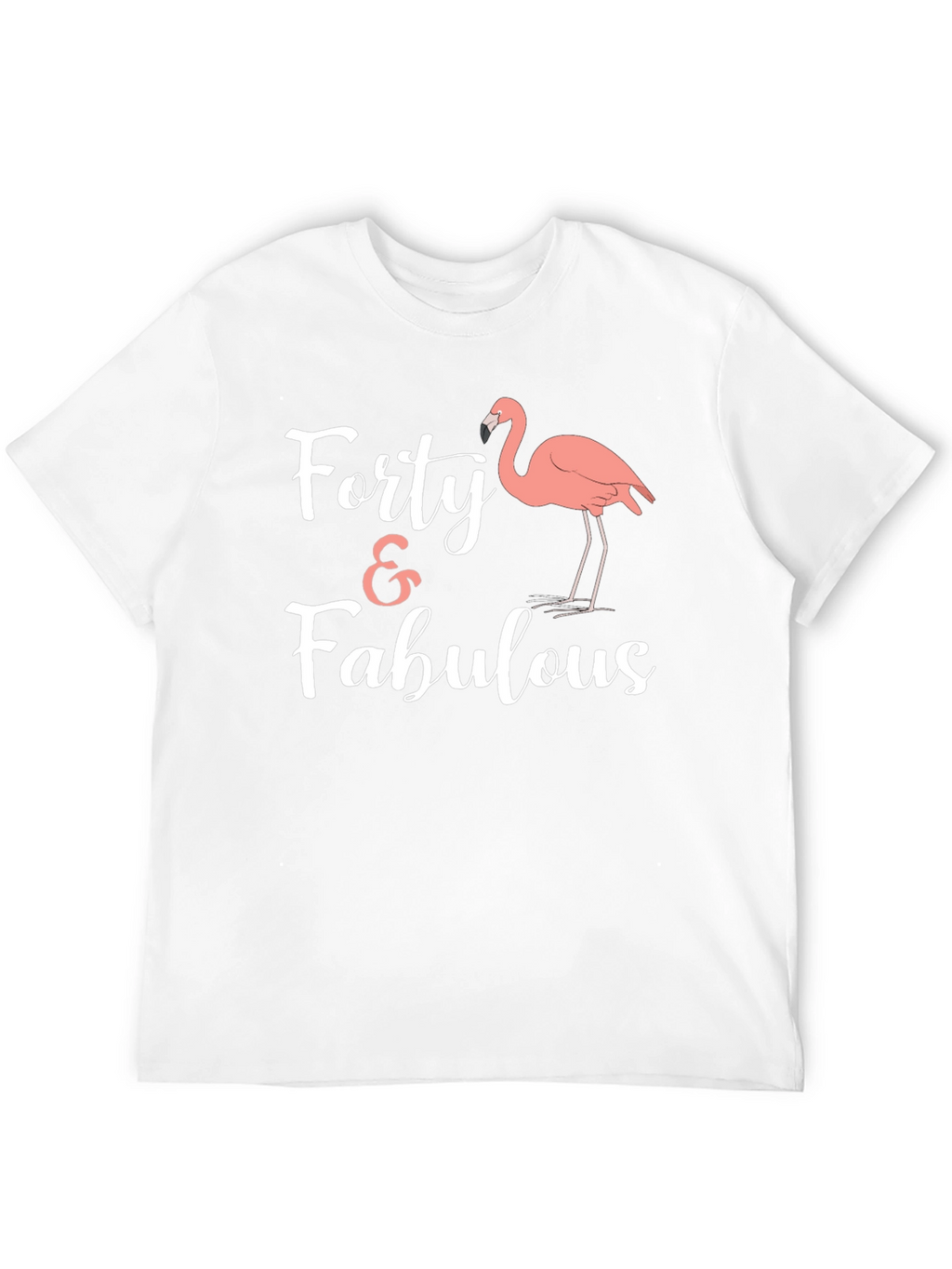 Forty & Fabulous Flamingo Graphic Tee