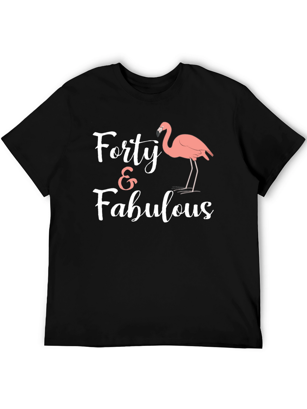 Forty & Fabulous Flamingo Graphic Tee