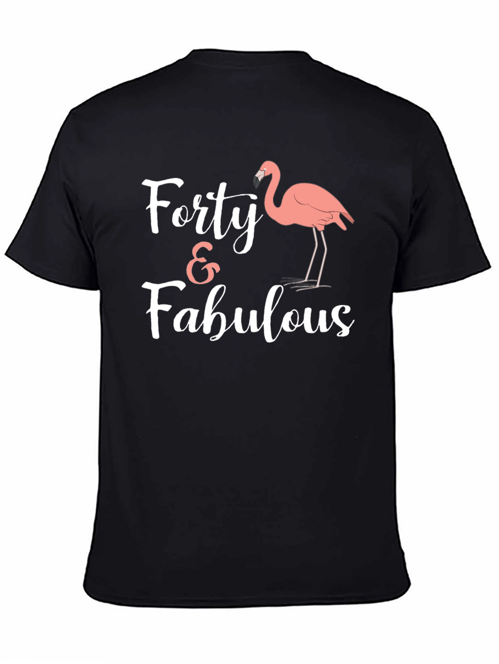 Forty & Fabulous Flamingo Graphic Tee