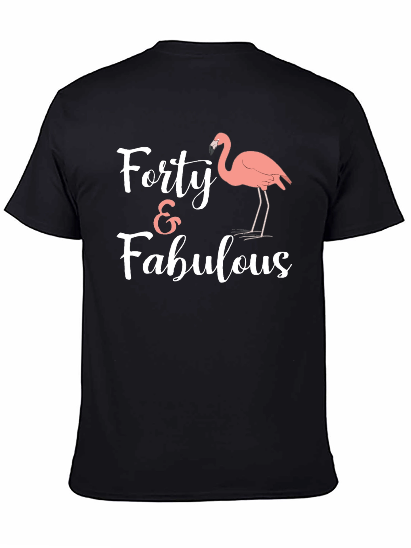Forty & Fabulous Flamingo Graphic Tee
