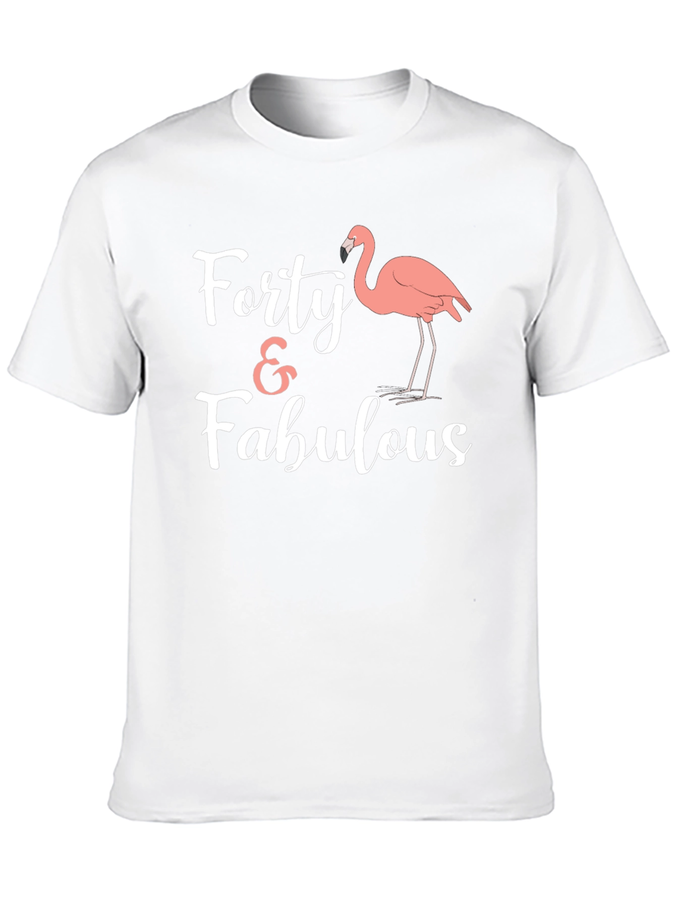 Forty & Fabulous Flamingo Graphic Tee