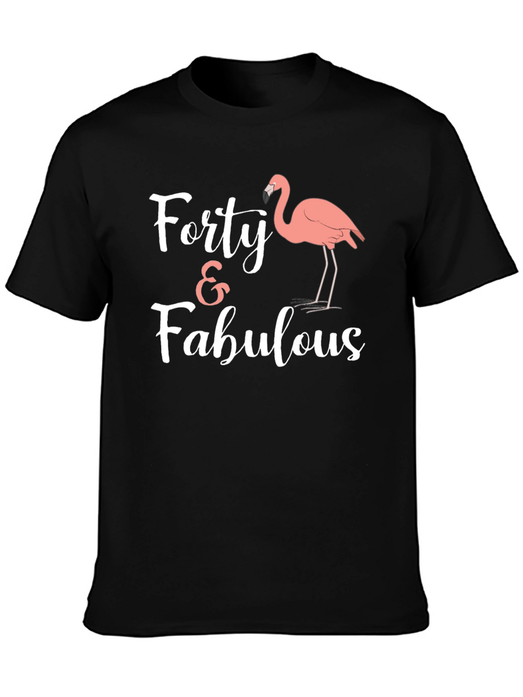 Forty & Fabulous Flamingo Graphic Tee