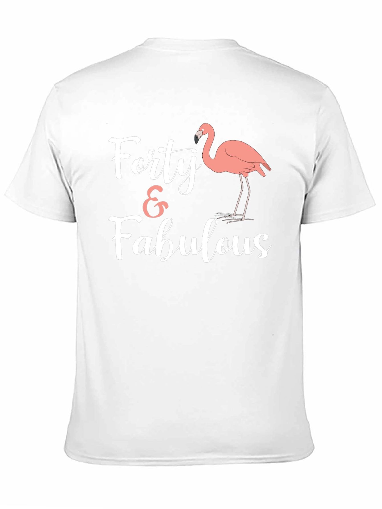 Forty & Fabulous Flamingo Graphic Tee