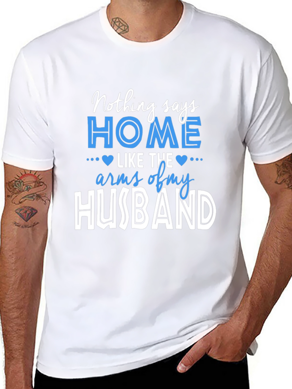 Home Husband Graphic Tee - Mens Black T-Shirt
