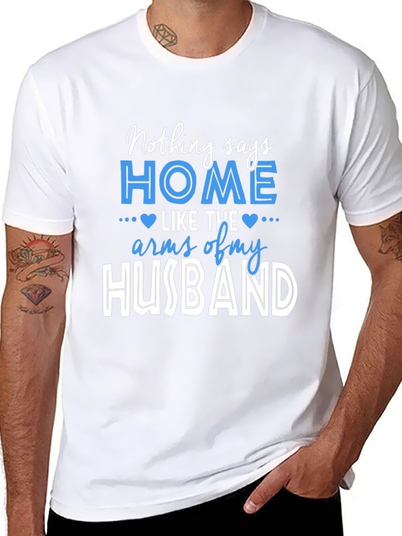 Home Husband Graphic Tee - Mens Black T-Shirt