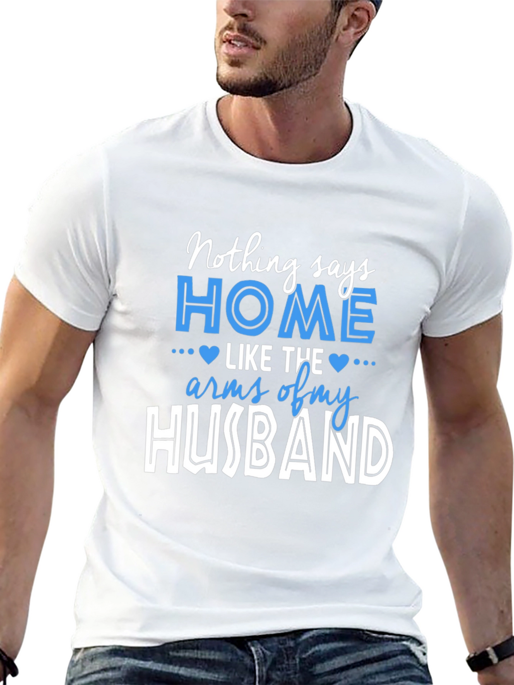 Home Husband Graphic Tee - Mens Black T-Shirt