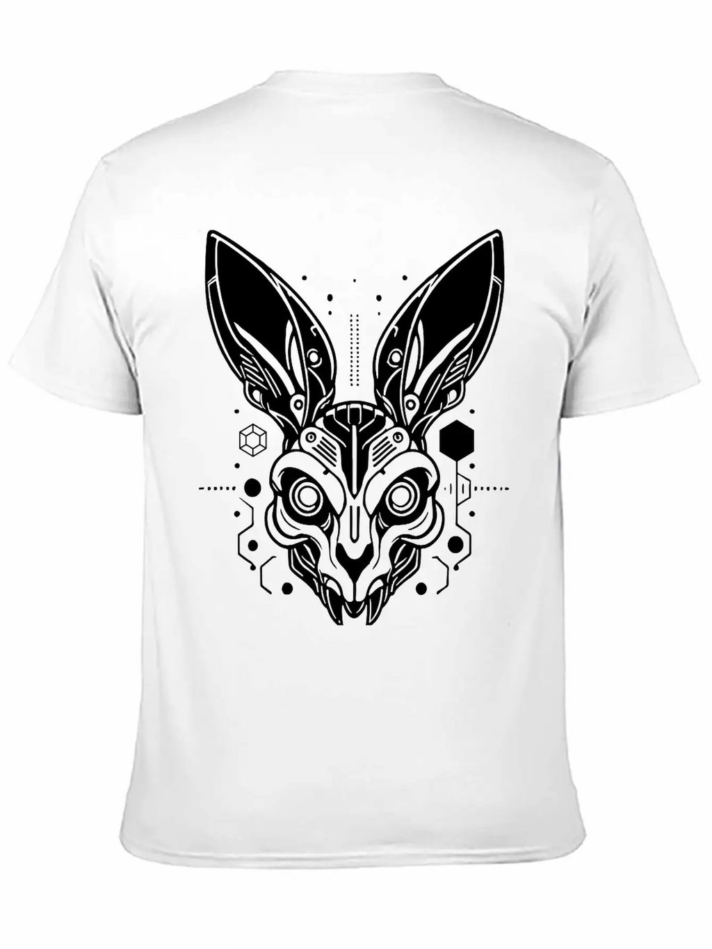 Cyber Rabbit Classic Fit Graphic Tee For Daily Comfort – Unisex Cotton Shirt