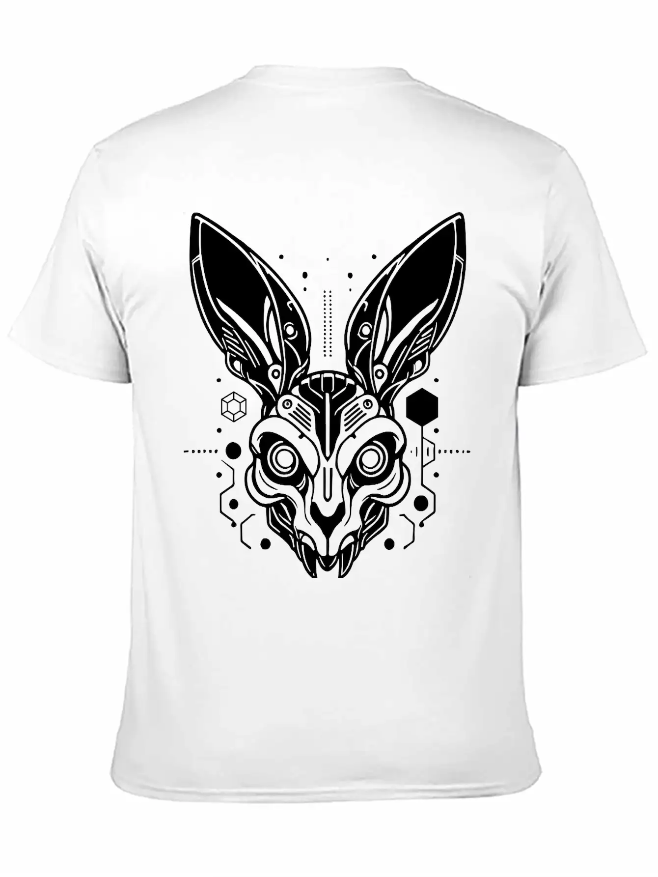Cyber Rabbit Classic Fit Graphic Tee For Daily Comfort – Unisex Cotton Shirt