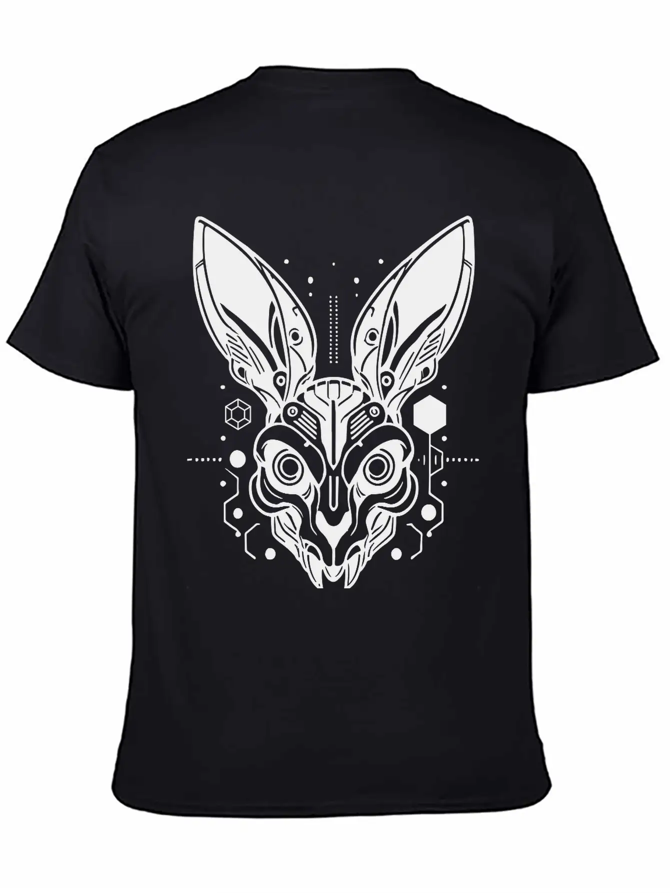 Cyber Rabbit Classic Fit Graphic Tee For Daily Comfort – Unisex Cotton Shirt