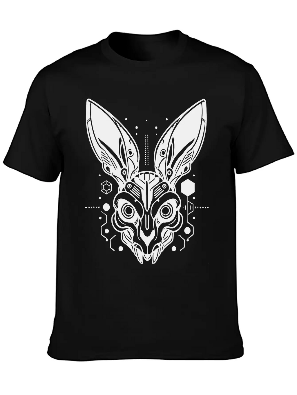 Cyber Rabbit Classic Fit Graphic Tee For Daily Comfort – Unisex Cotton Shirt