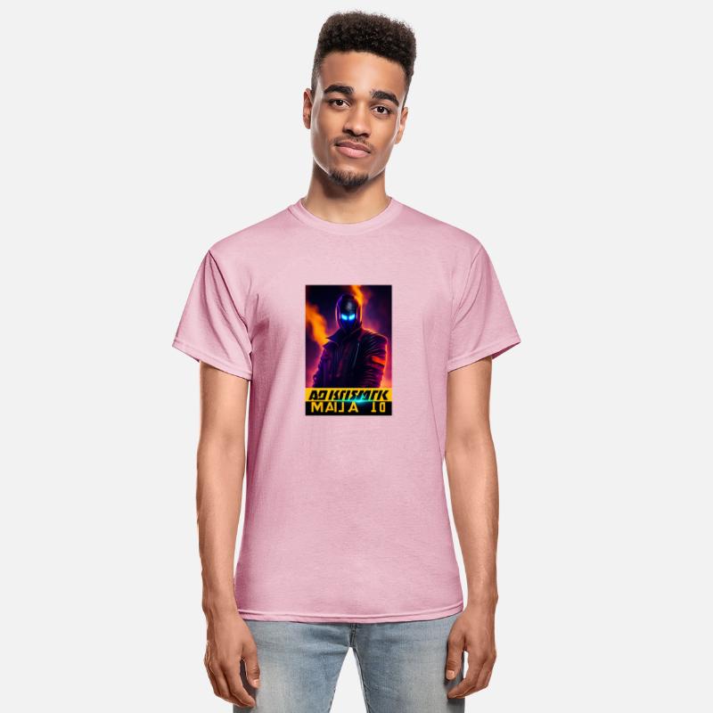 Cyberpunk Skull Guitarist Desert Rain