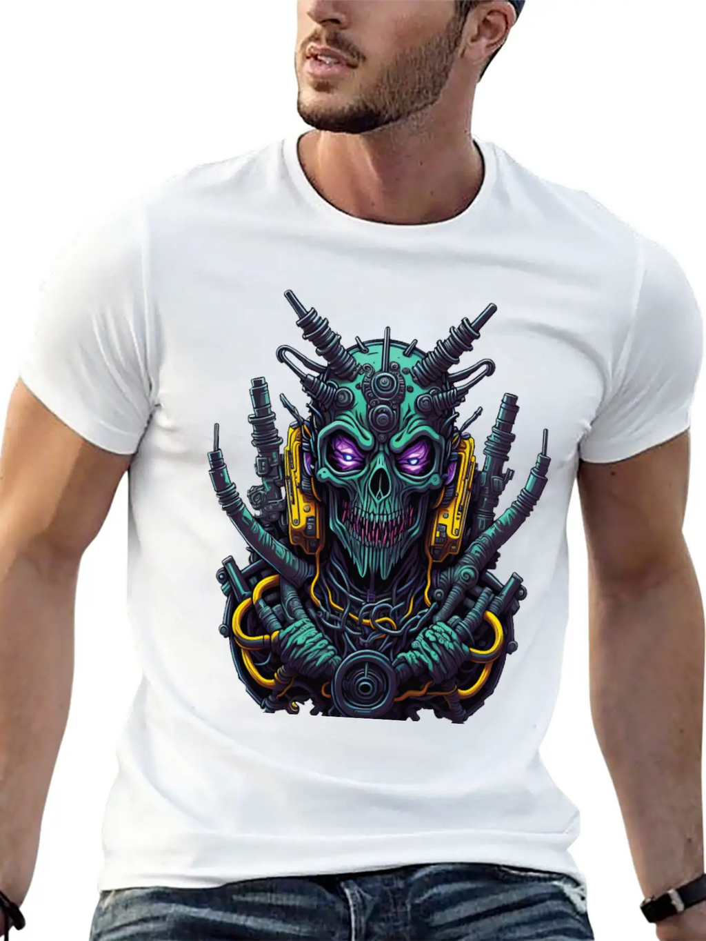 Cyborg 16 Stylish Everyday T-Shirt – Unisex Basic Cotton Tee