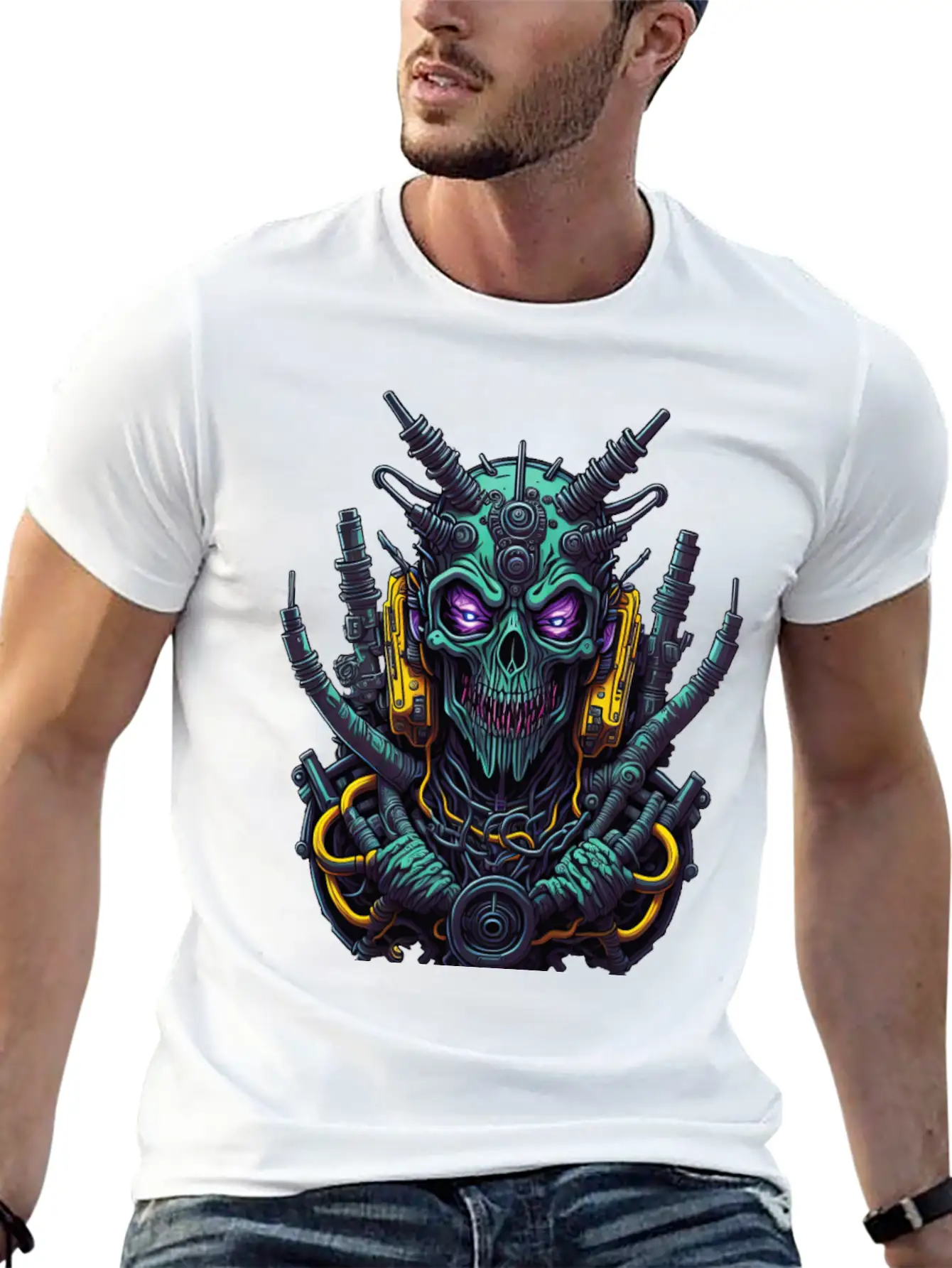 Cyborg 16 Stylish Everyday T-Shirt – Unisex Basic Cotton Tee