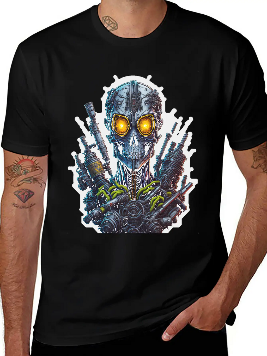 Cyborg 40 Stylish Everyday T-Shirt – Unisex Basic Cotton Tee