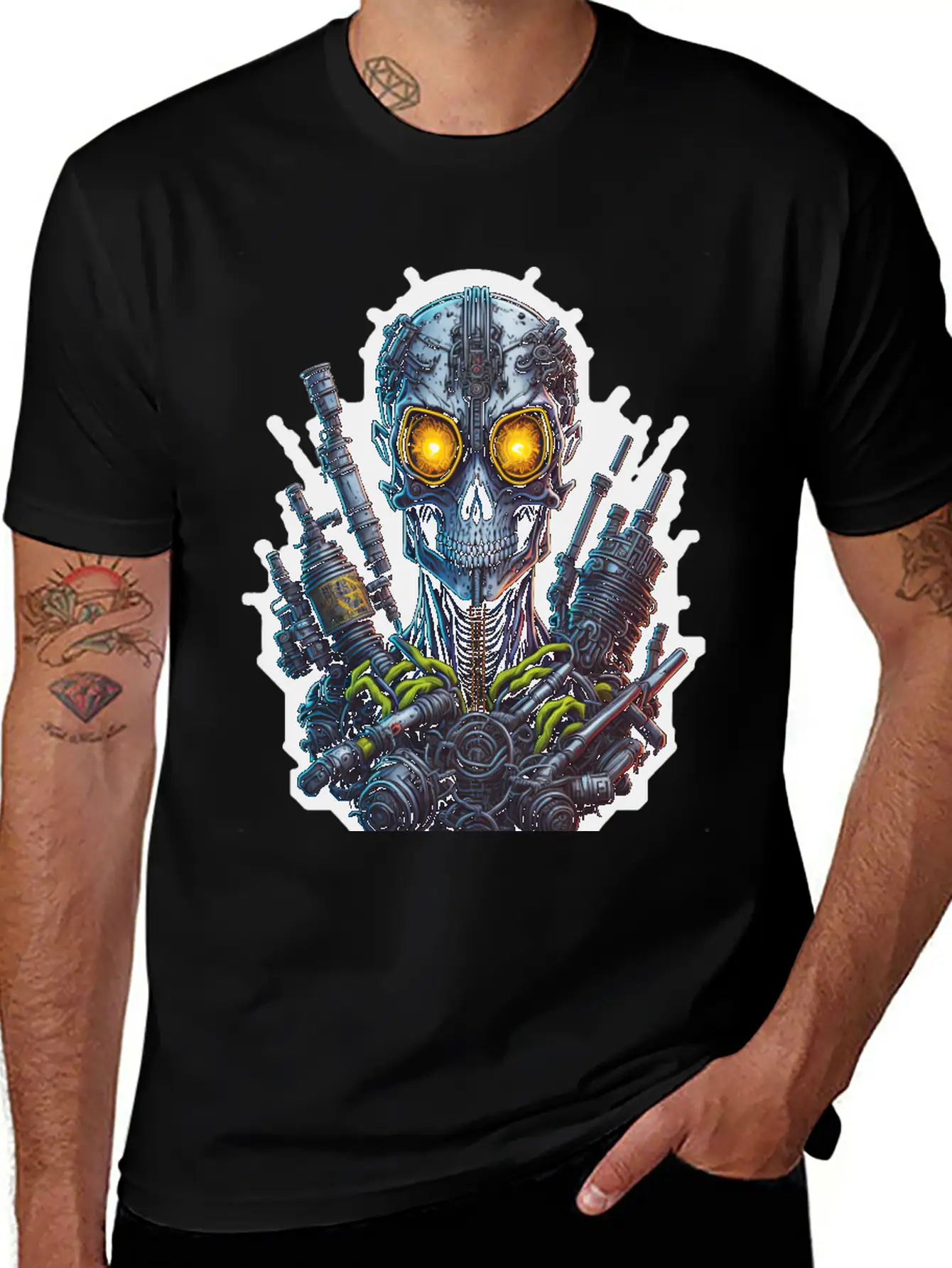 Cyborg 40 Stylish Everyday T-Shirt – Unisex Basic Cotton Tee