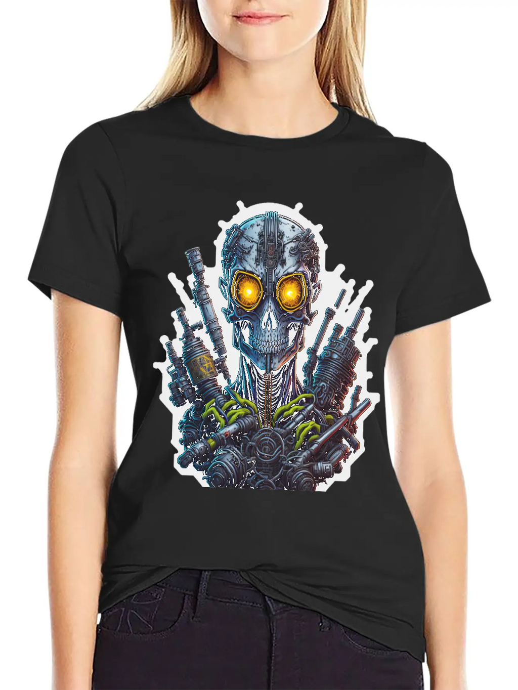 Cyborg 40 Stylish Everyday T-Shirt – Unisex Basic Cotton Tee