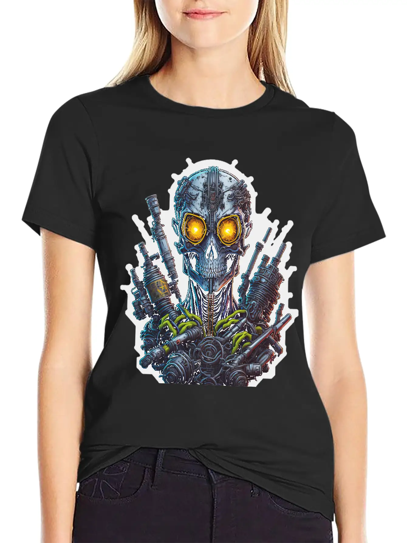 Cyborg 40 Stylish Everyday T-Shirt – Unisex Basic Cotton Tee