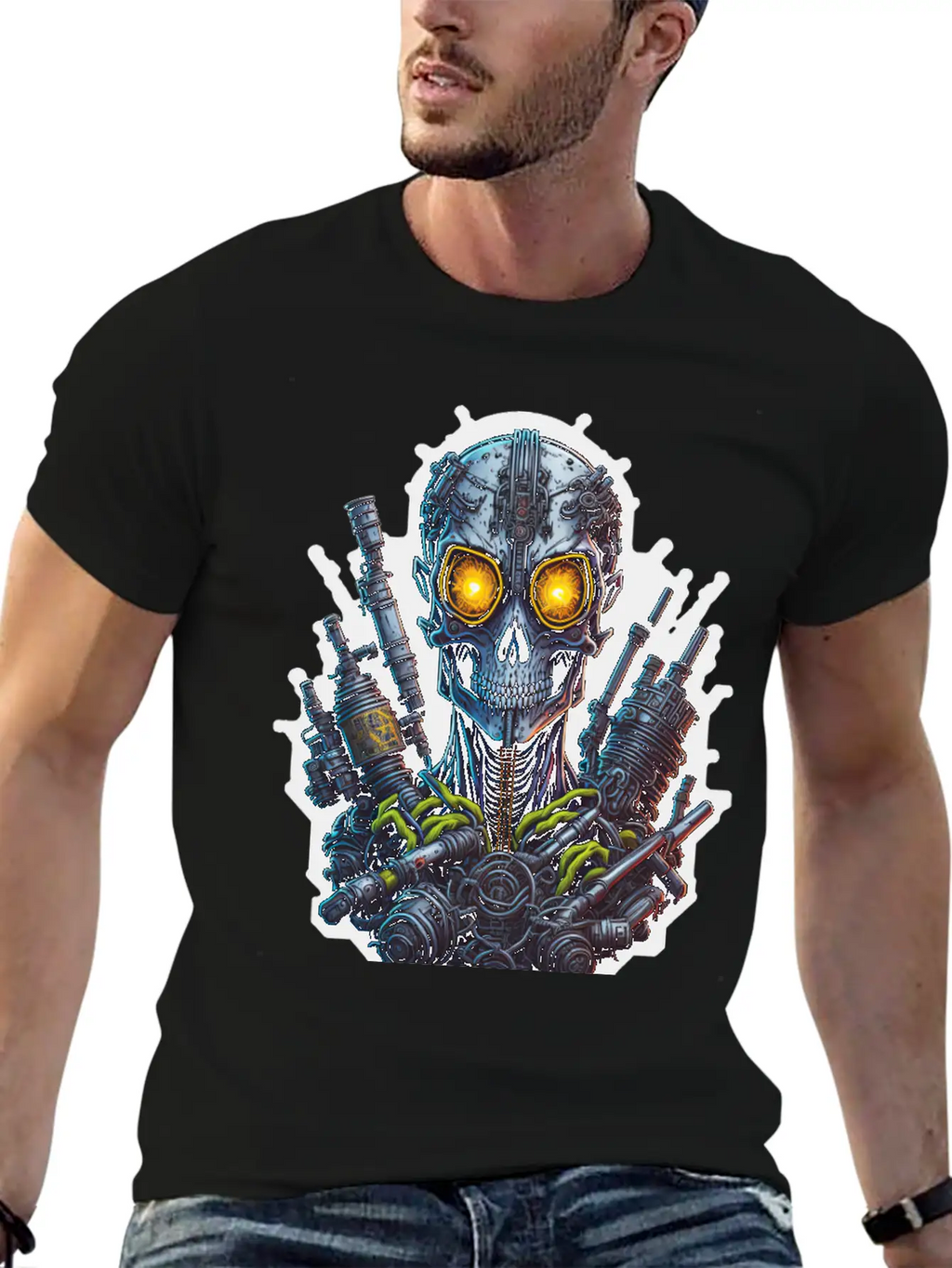 Cyborg 40 Stylish Everyday T-Shirt – Unisex Basic Cotton Tee