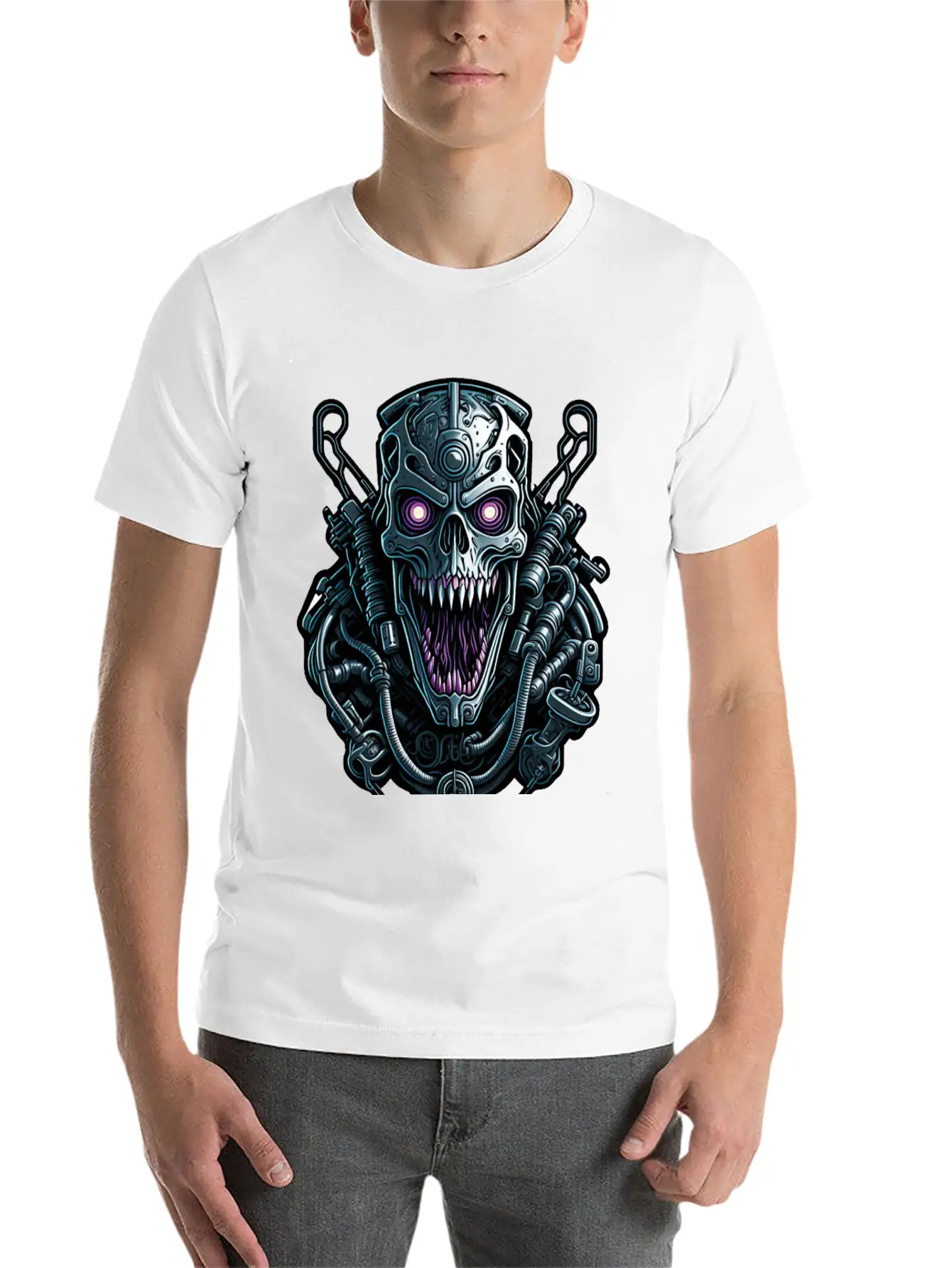 Cyborg 54 Breathable Soft Cotton T-Shirt – Timeless Casual Look