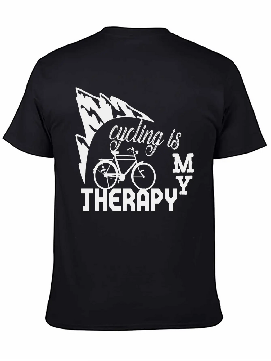 Cycling Is My Therapy Stylish Everyday T-Shirt – Unisex Basic Cotton Tee