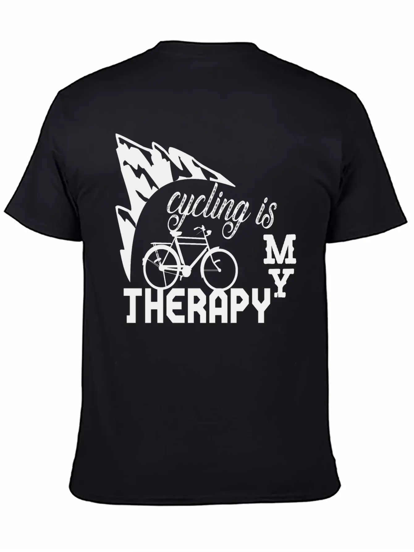 Cycling Is My Therapy Stylish Everyday T-Shirt – Unisex Basic Cotton Tee