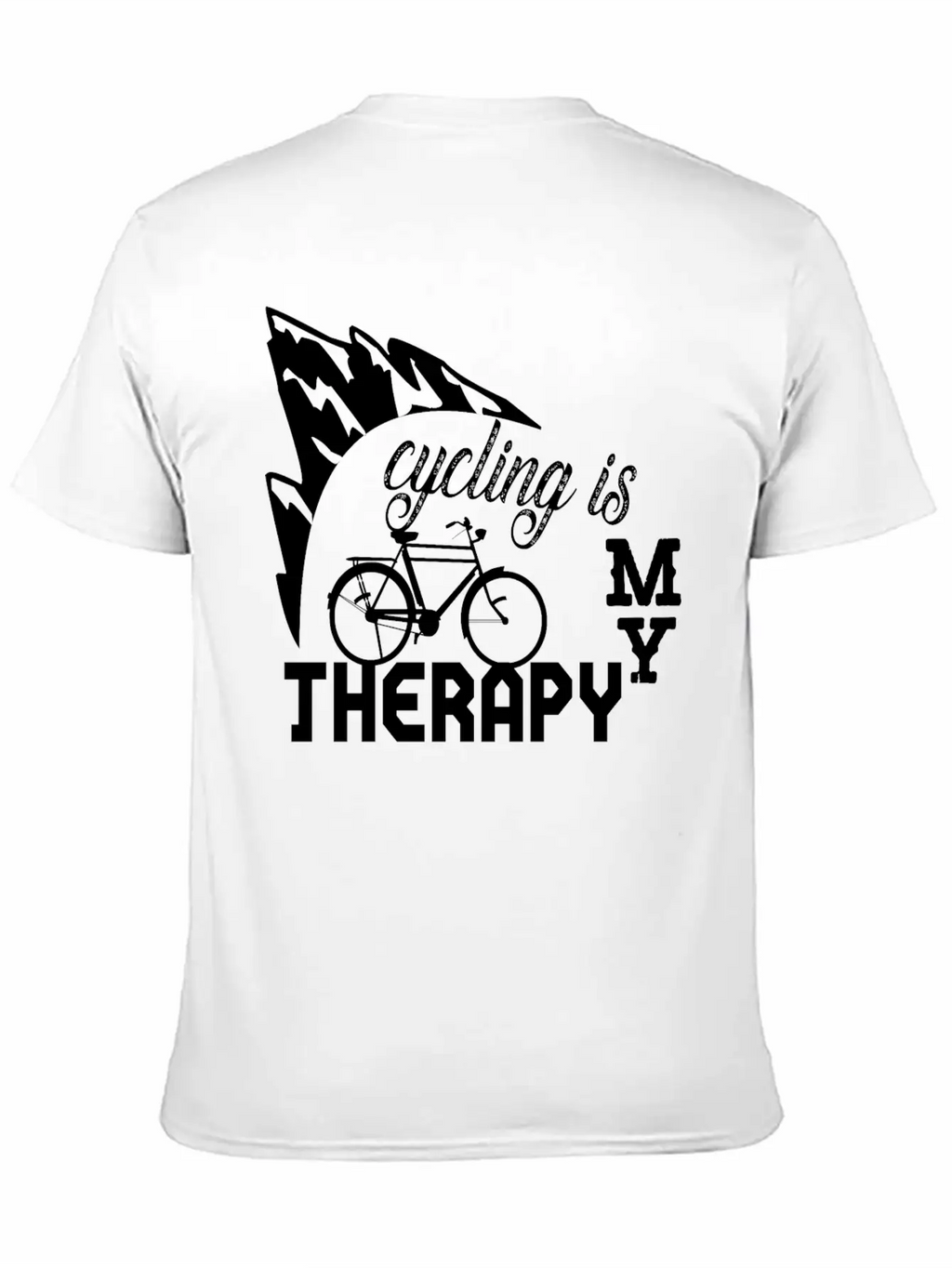 Cycling Is My Therapy Stylish Everyday T-Shirt – Unisex Basic Cotton Tee