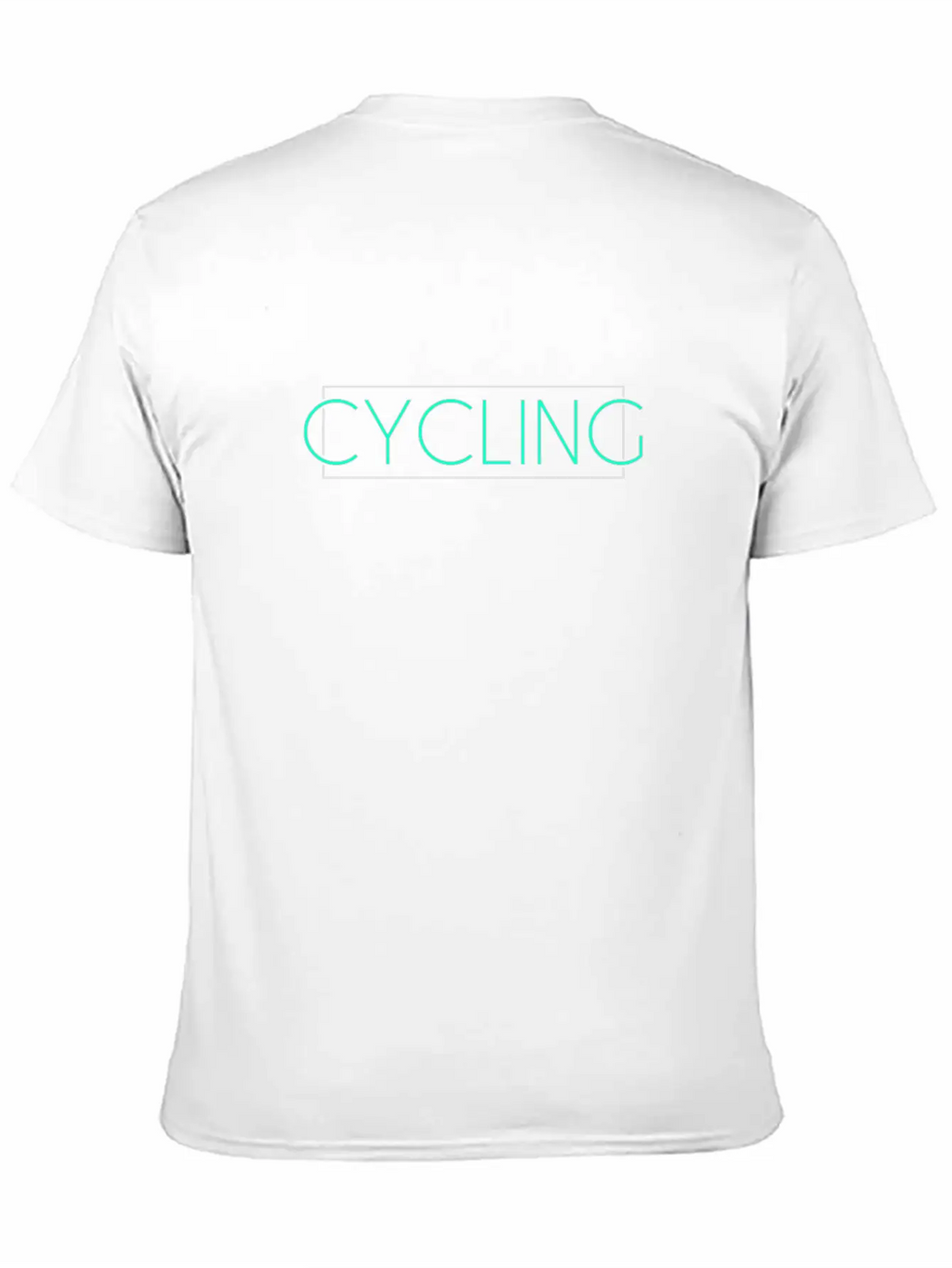 Cycling Lettering Unisex Casual T-Shirt – Clean Design For Daily Comfort