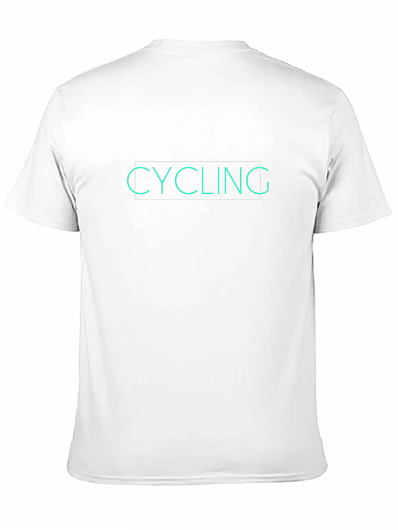 Cycling Lettering Unisex Casual T-Shirt – Clean Design For Daily Comfort