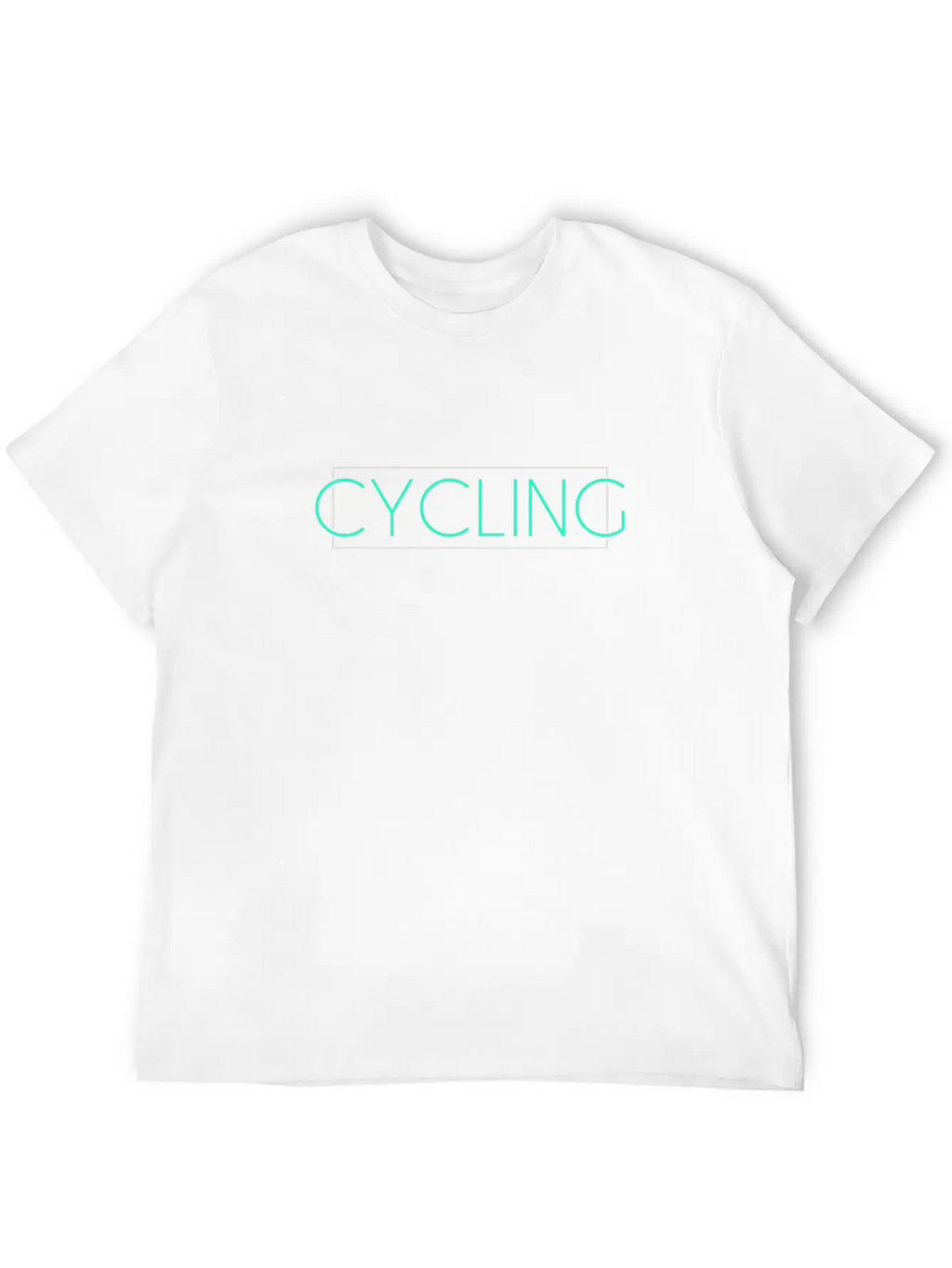 Cycling Lettering Unisex Casual T-Shirt – Clean Design For Daily Comfort