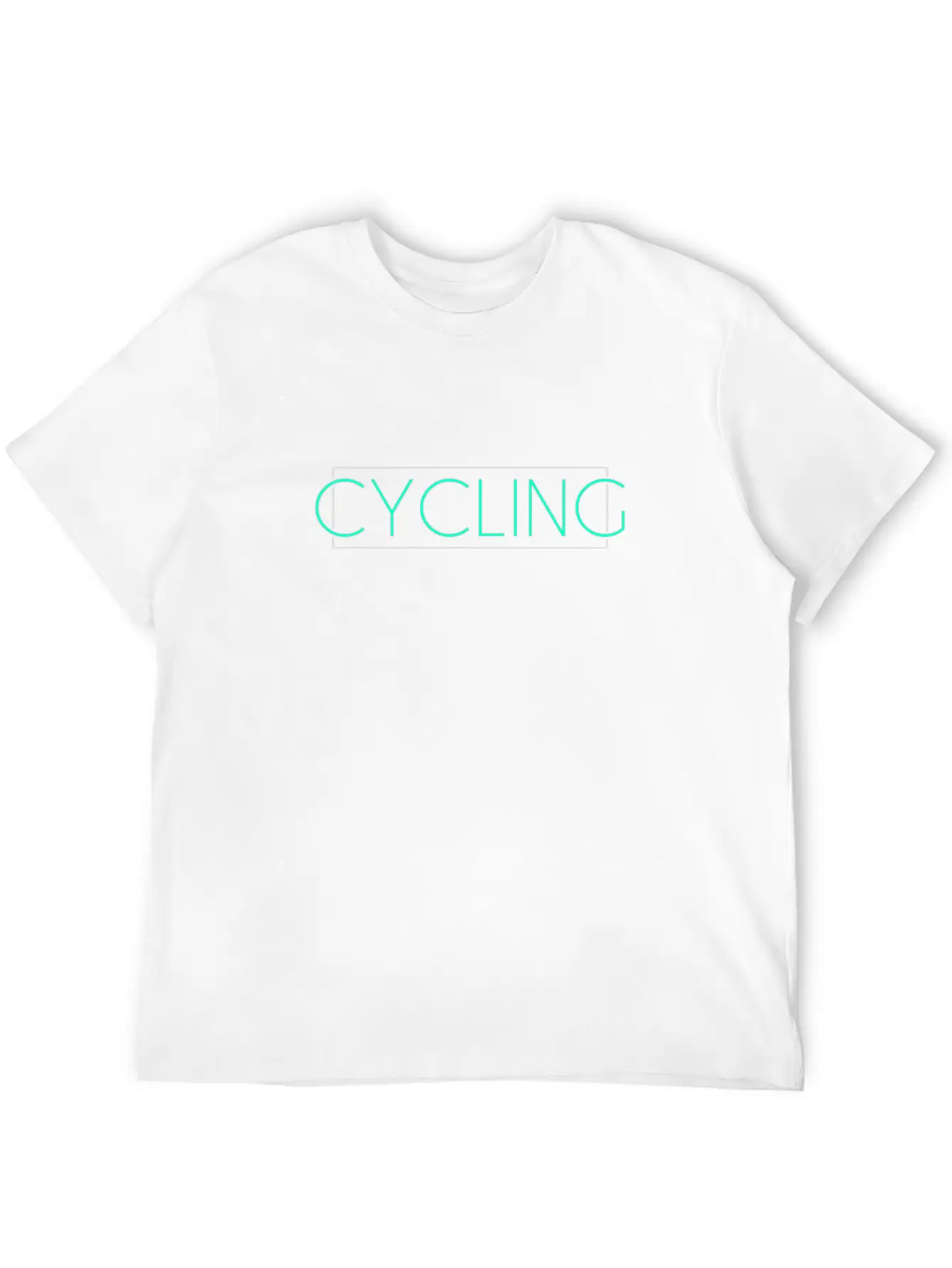 Cycling Lettering Unisex Casual T-Shirt – Clean Design For Daily Comfort