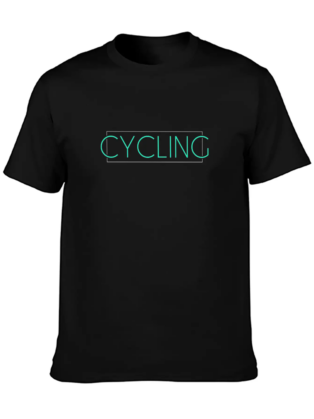 Cycling Lettering Unisex Casual T-Shirt – Clean Design For Daily Comfort