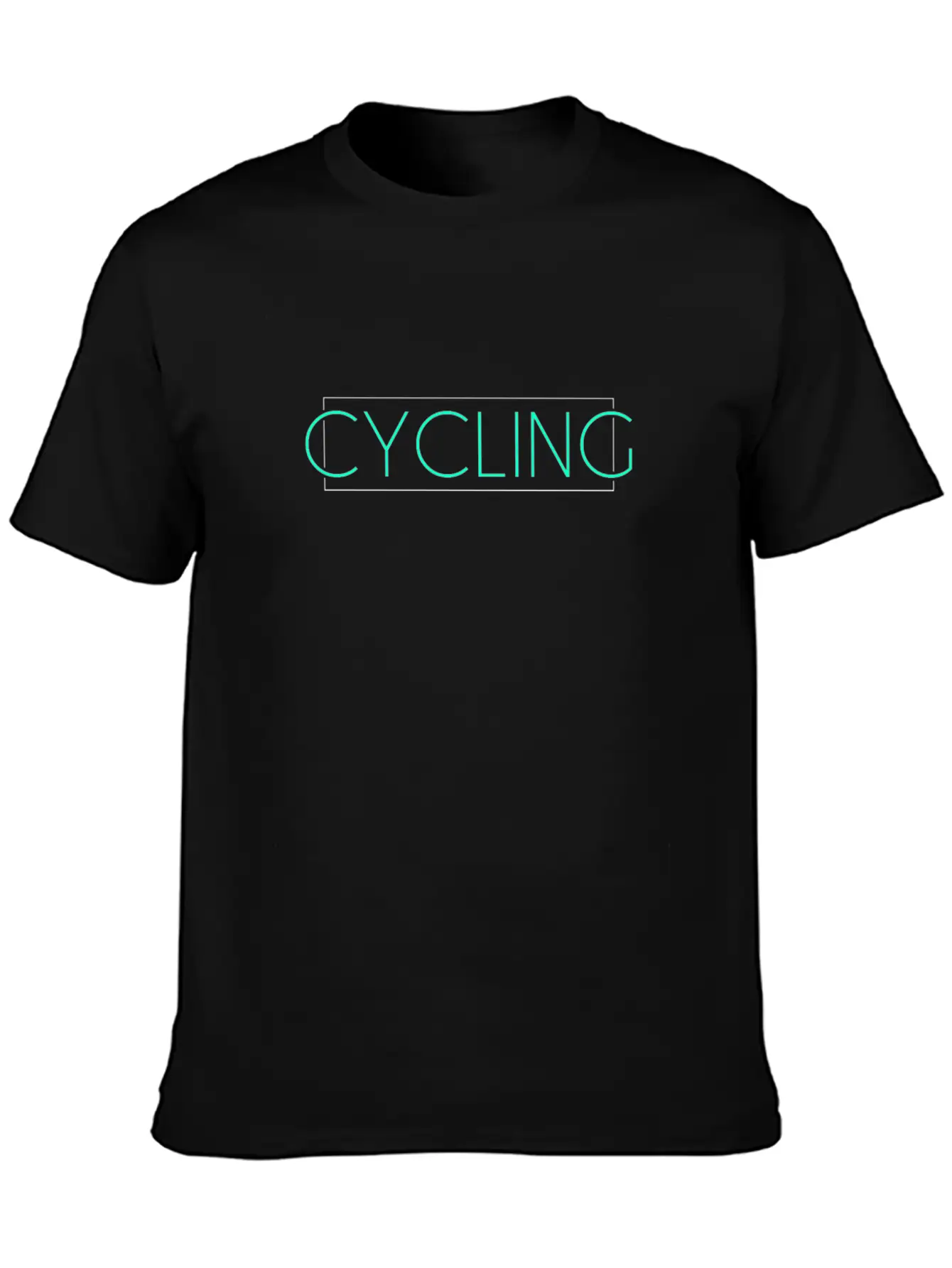 Cycling Lettering Unisex Casual T-Shirt – Clean Design For Daily Comfort