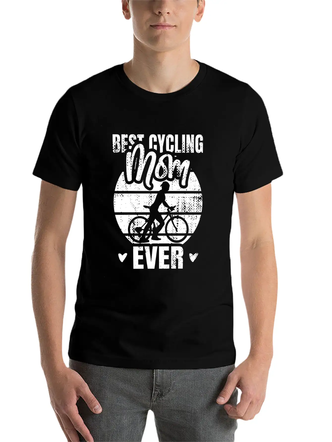 Cycling Mom Unisex Casual T-Shirt – Clean Design For Daily Comfort