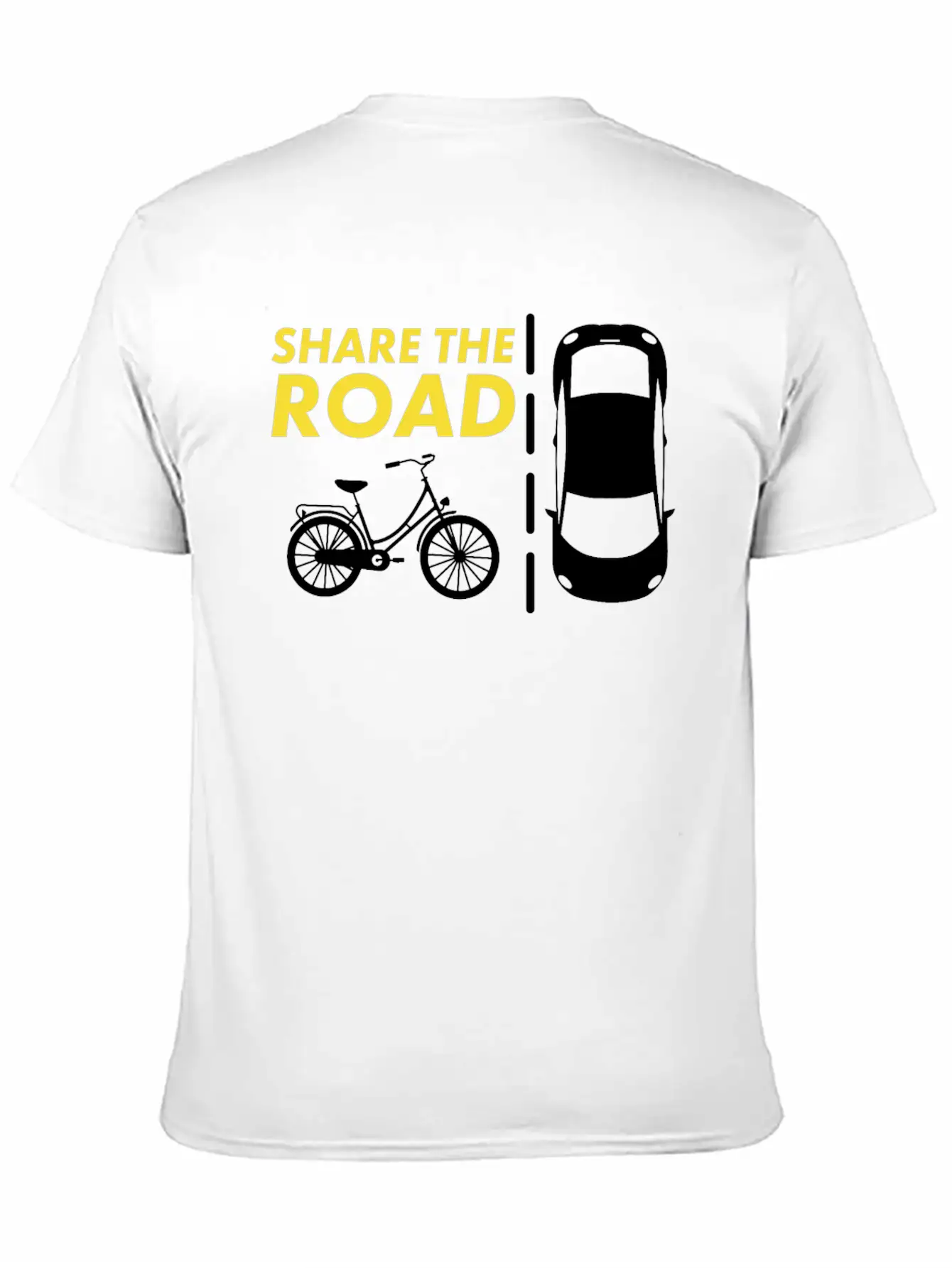 Cycling - Share The Road Mountain Bike - Awareness Essential Cotton Tee For Daily Outfits – Unisex Style