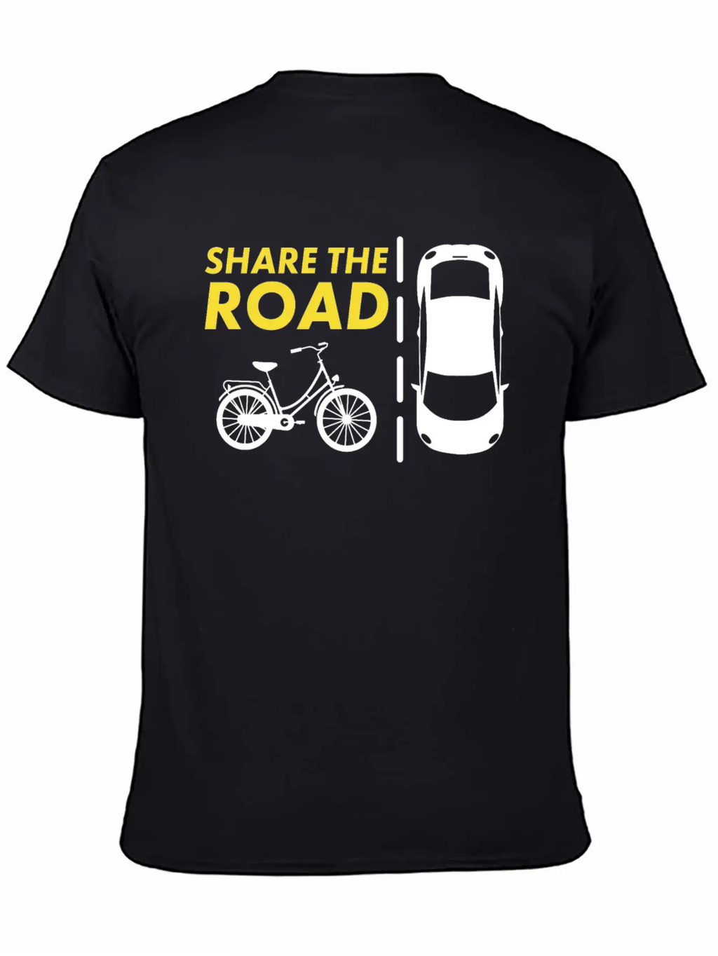 Cycling - Share The Road Mountain Bike - Awareness Essential Cotton Tee For Daily Outfits – Unisex Style