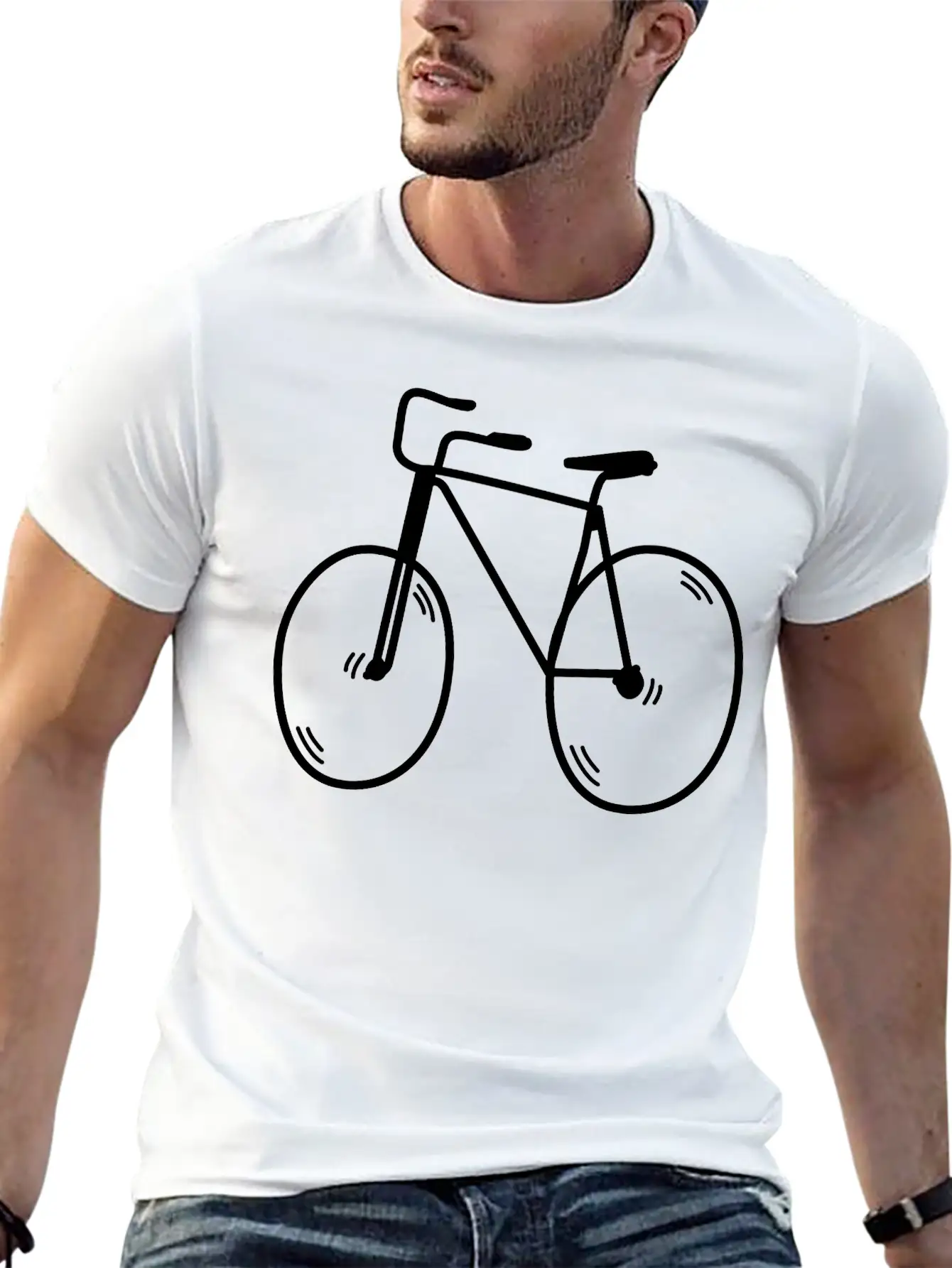 Cycling Unisex Short Sleeve Soft Cotton T-Shirt – Casual Everyday Wear