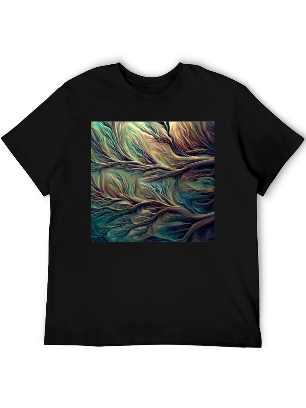 Abstract Flowing River T-Shirt