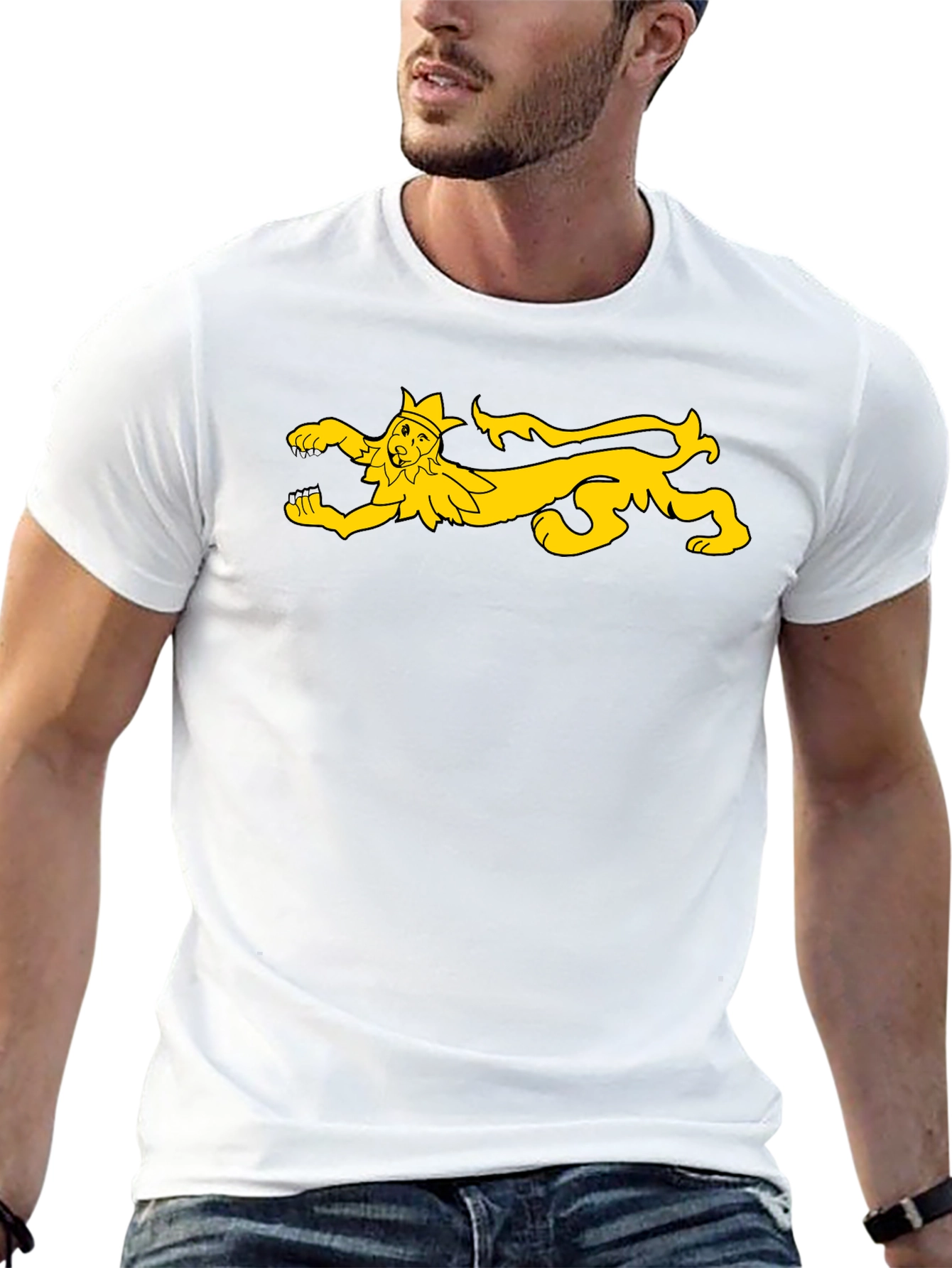 Medieval Lion Rampant T-Shirt - Black