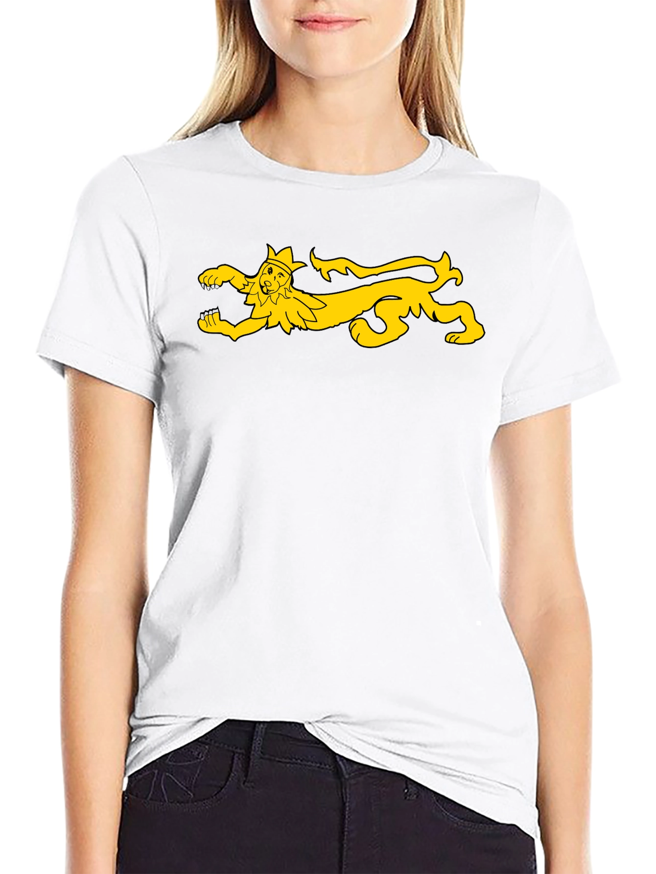 Medieval Lion Rampant T-Shirt - Black