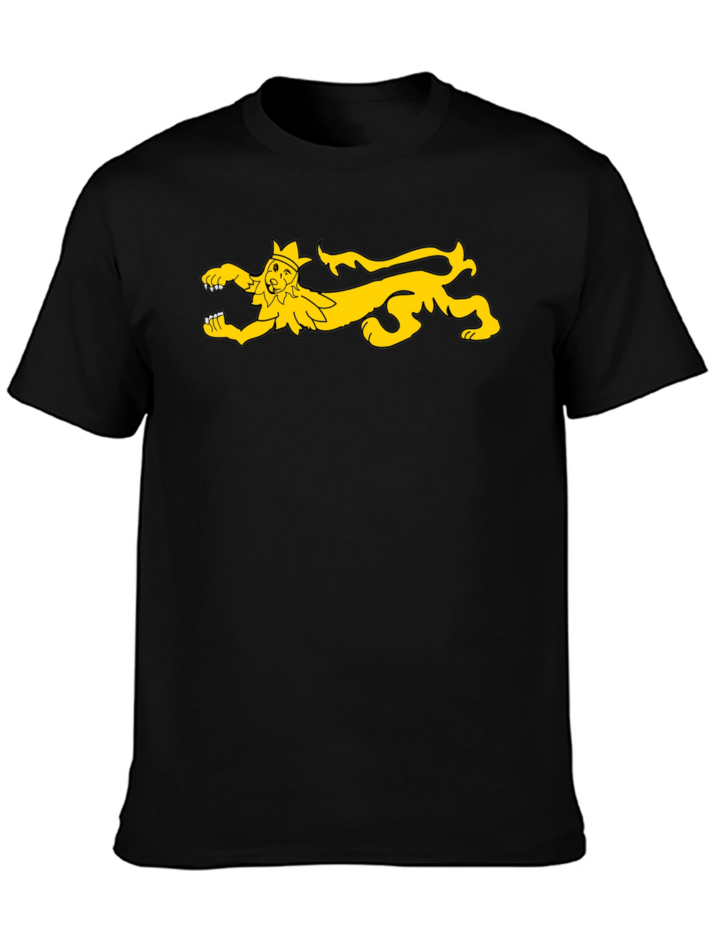 Medieval Lion Rampant T-Shirt - Black