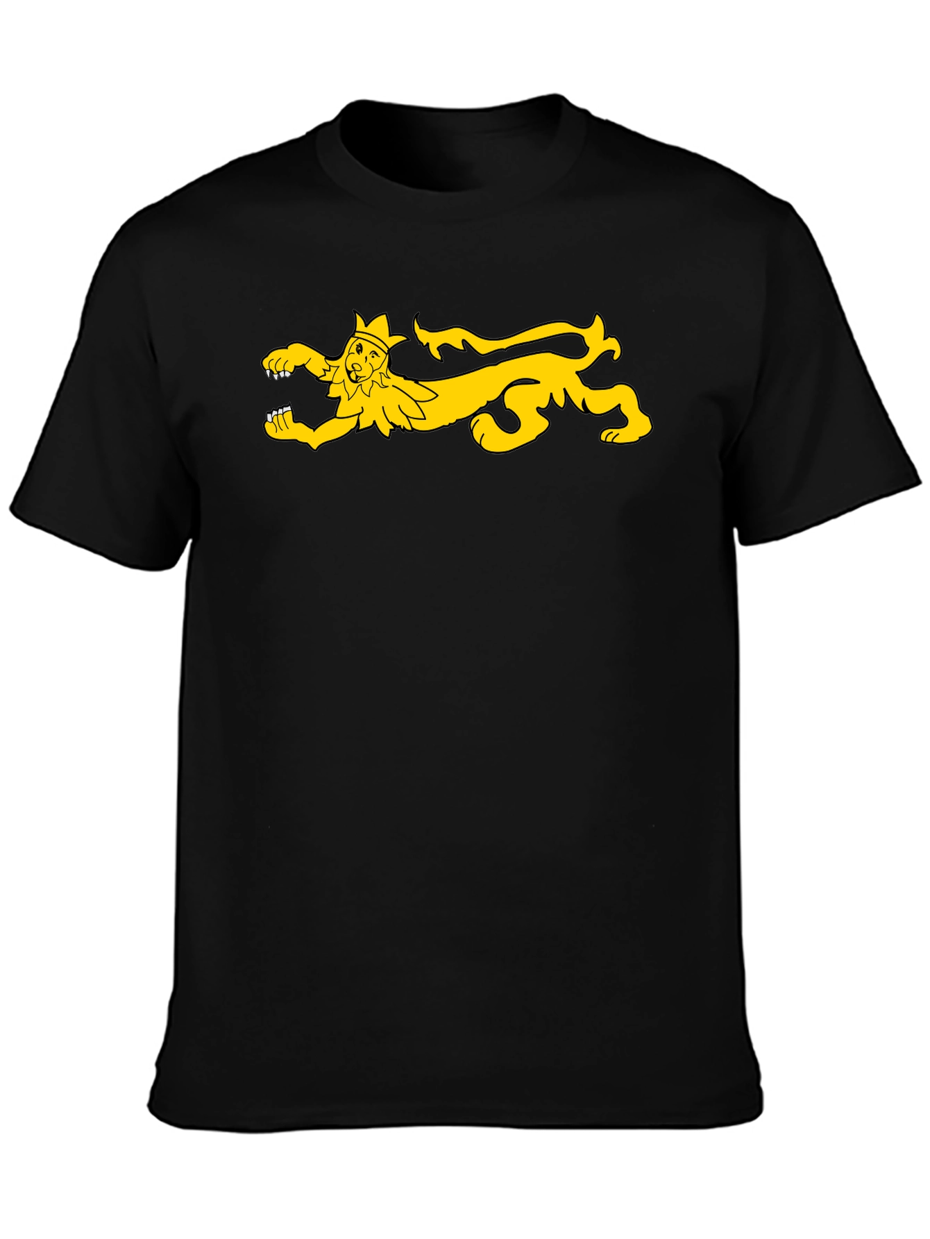 Medieval Lion Rampant T-Shirt - Black