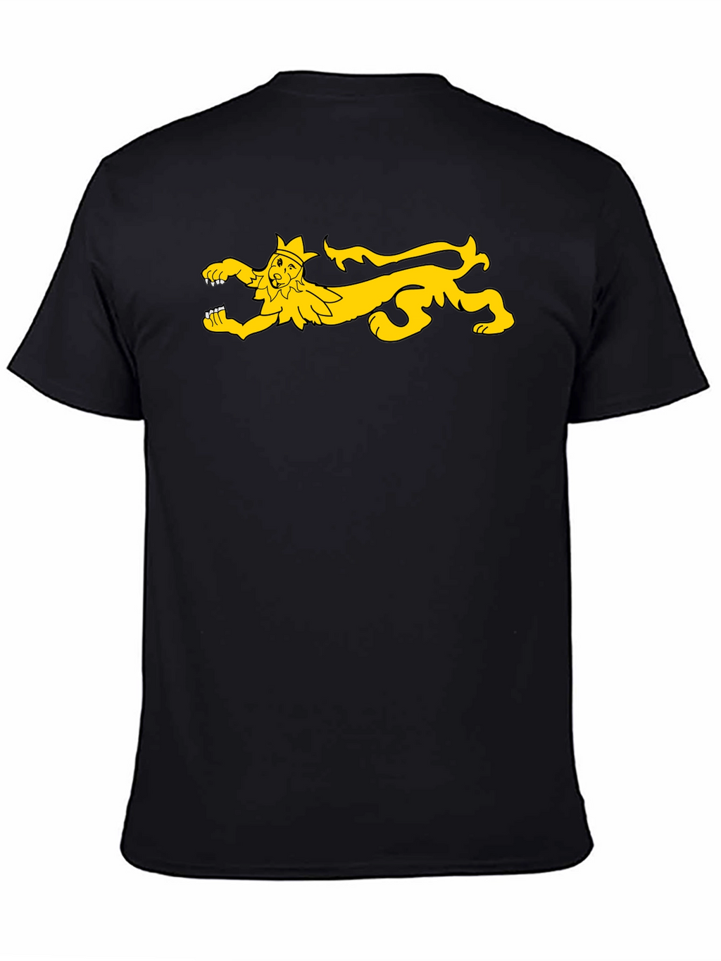 Medieval Lion Rampant T-Shirt - Black