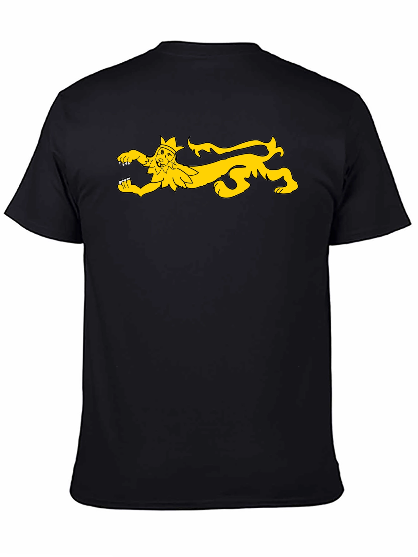 Medieval Lion Rampant T-Shirt - Black