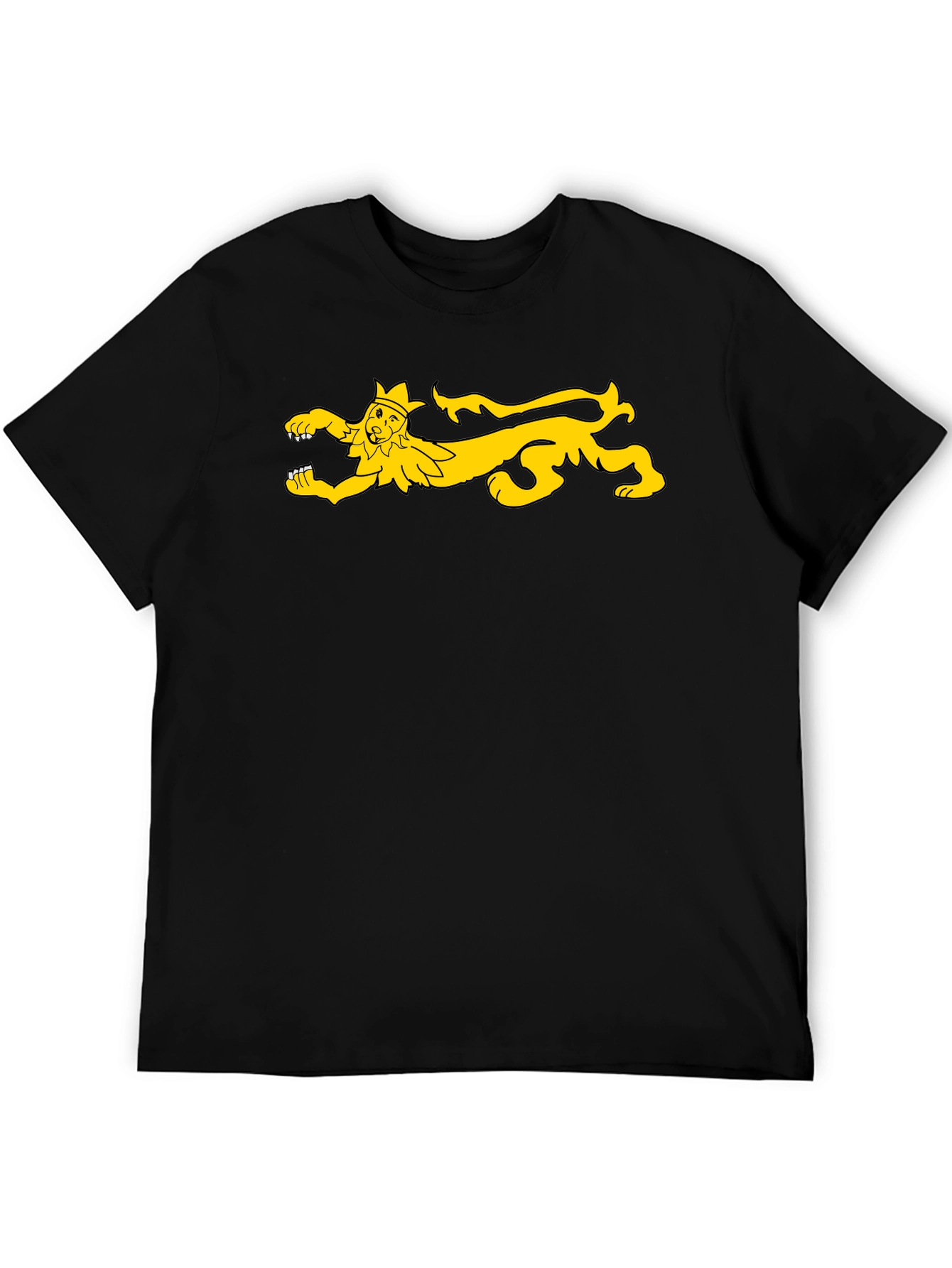Medieval Lion Rampant T-Shirt - Black