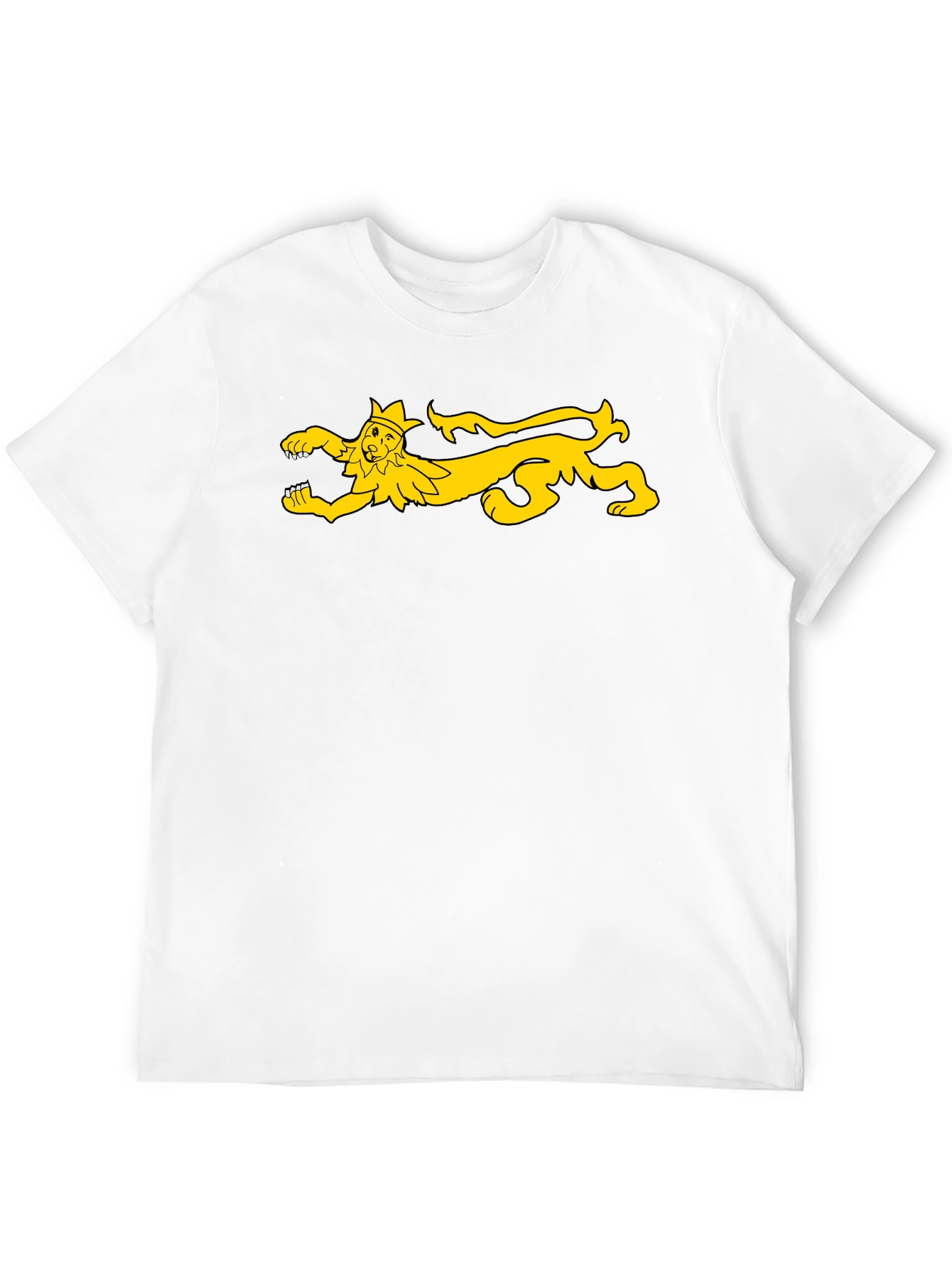 Medieval Lion Rampant T-Shirt - Black