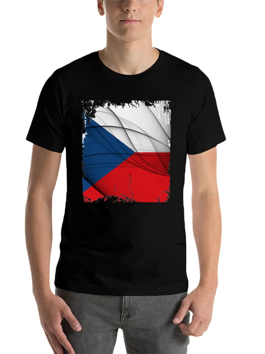 Czech Republic Flag Unisex Short Sleeve Soft Cotton T-Shirt – Casual Everyday Wear