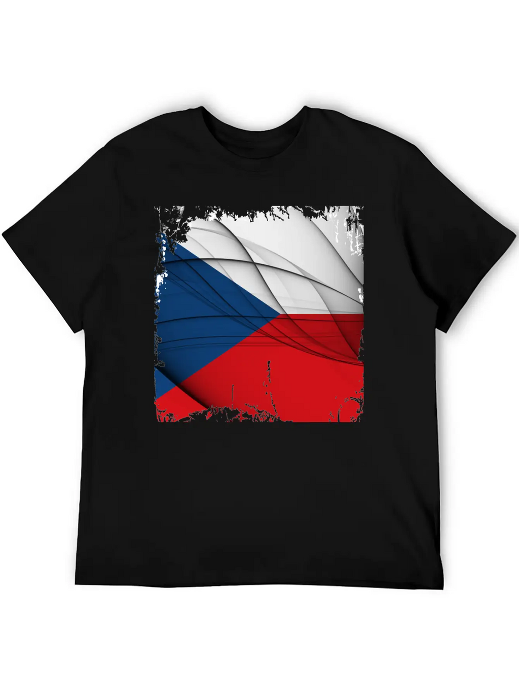 Czech Republic Flag Unisex Short Sleeve Soft Cotton T-Shirt – Casual Everyday Wear