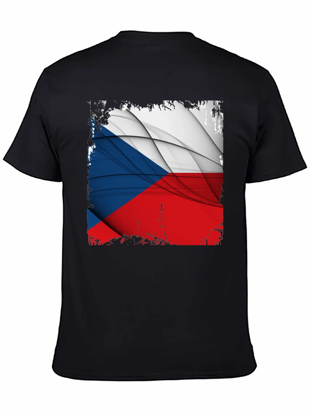 Czech Republic Flag Unisex Short Sleeve Soft Cotton T-Shirt – Casual Everyday Wear