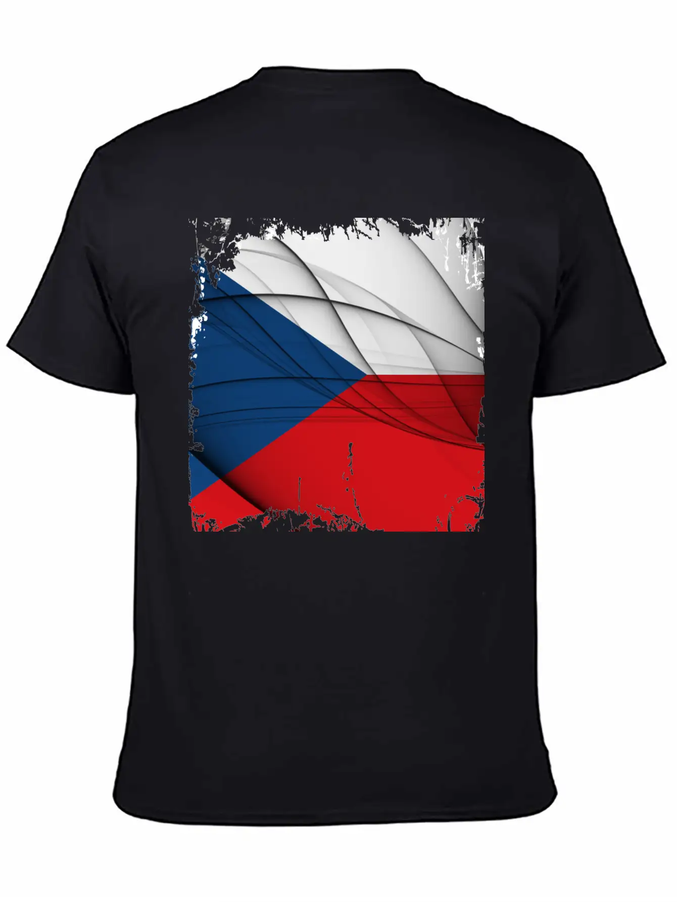 Czech Republic Flag Unisex Short Sleeve Soft Cotton T-Shirt – Casual Everyday Wear